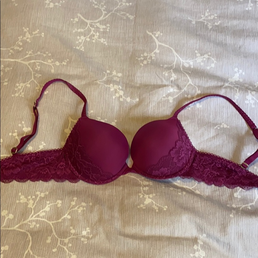 Magenta push up bra